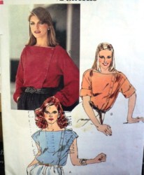 7755 70s VOGUE EZ LOOSE BLOUSE SLVS OR NOT PATTERN 10